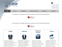 Tablet Screenshot of itgroup.com.co